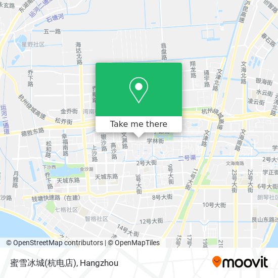 蜜雪冰城(杭电店) map