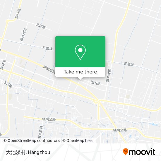 大池溇村 map