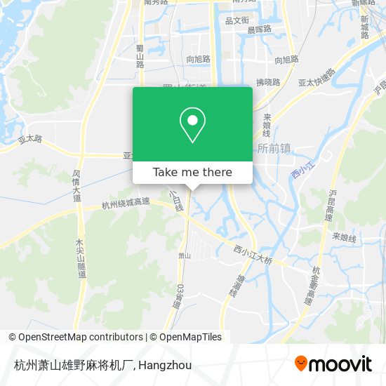 杭州萧山雄野麻将机厂 map