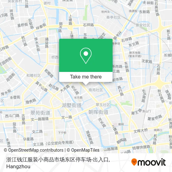 浙江钱江服装小商品市场东区停车场-出入口 map