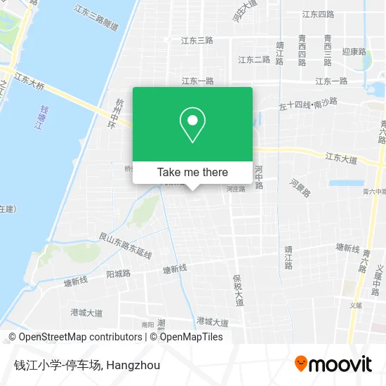 钱江小学-停车场 map
