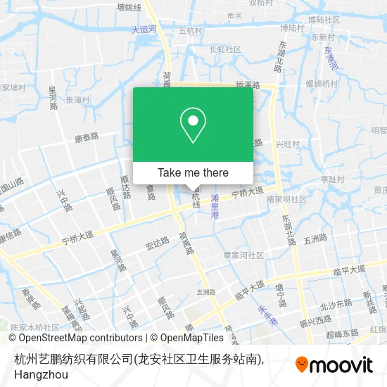 杭州艺鹏纺织有限公司(龙安社区卫生服务站南) map