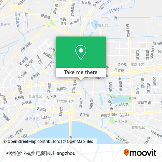 神洲创业杭州电商园 map