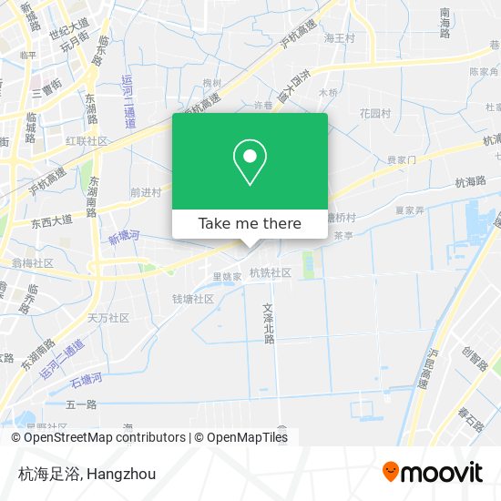 杭海足浴 map