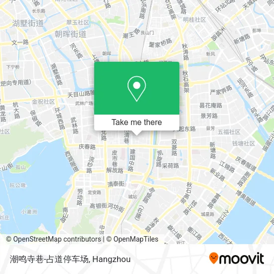 潮鸣寺巷-占道停车场 map