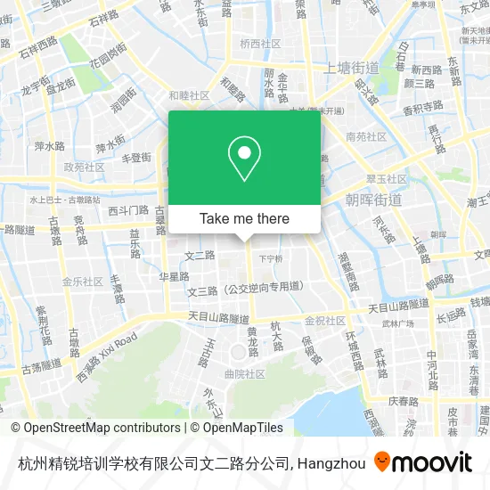 杭州精锐培训学校有限公司文二路分公司 map