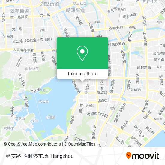 延安路-临时停车场 map