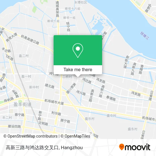 高新三路与鸿达路交叉口 map