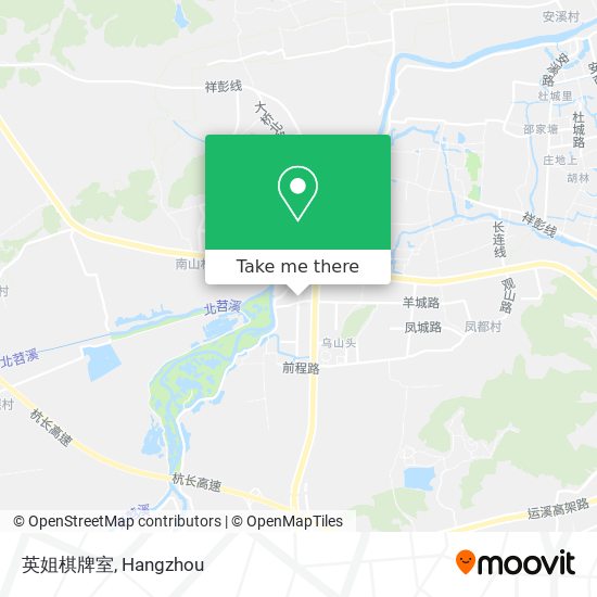 英姐棋牌室 map