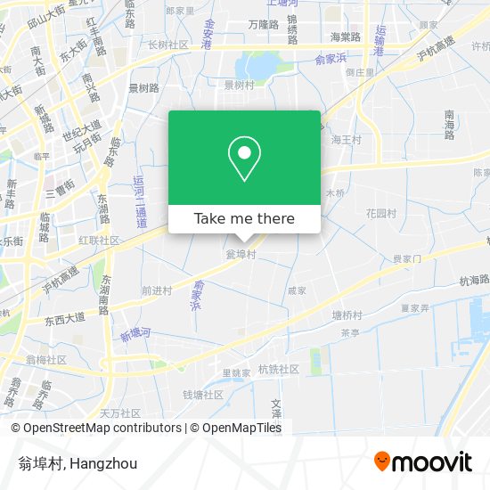 翁埠村 map