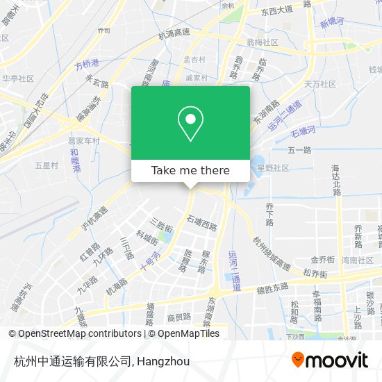 杭州中通运输有限公司 map