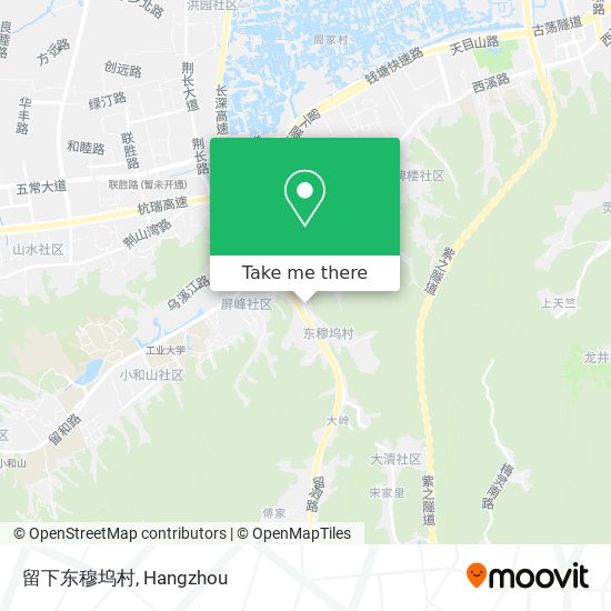 留下东穆坞村 map