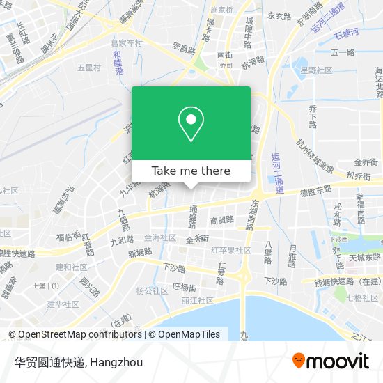 华贸圆通快递 map