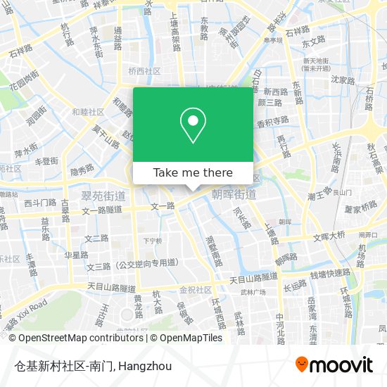 仓基新村社区-南门 map