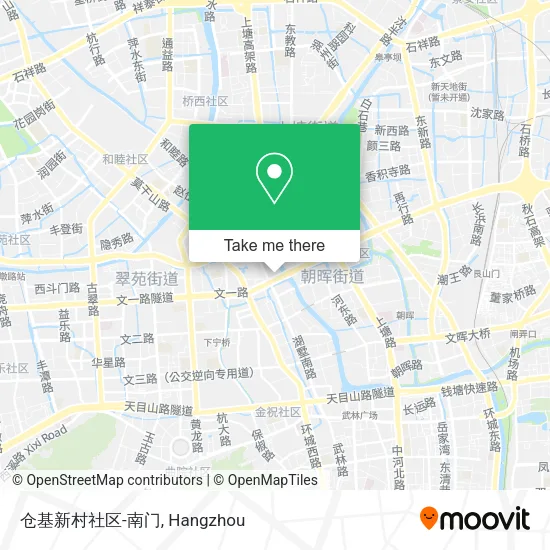 仓基新村社区-南门 map
