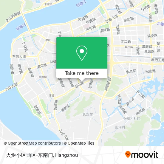 火炬小区西区-东南门 map