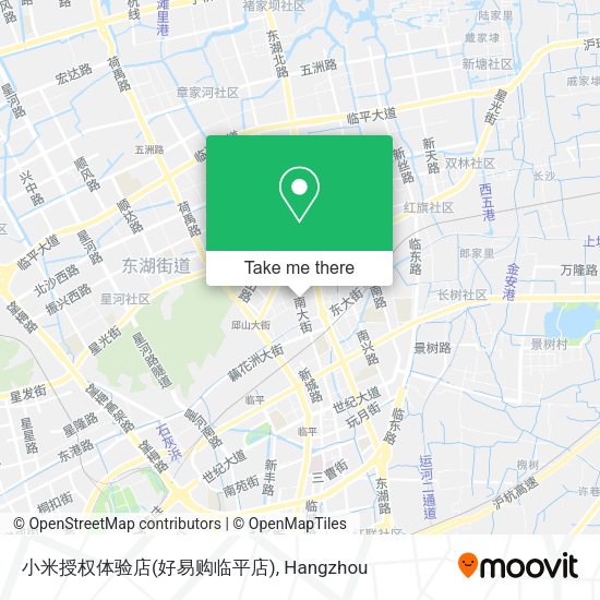 小米授权体验店(好易购临平店) map