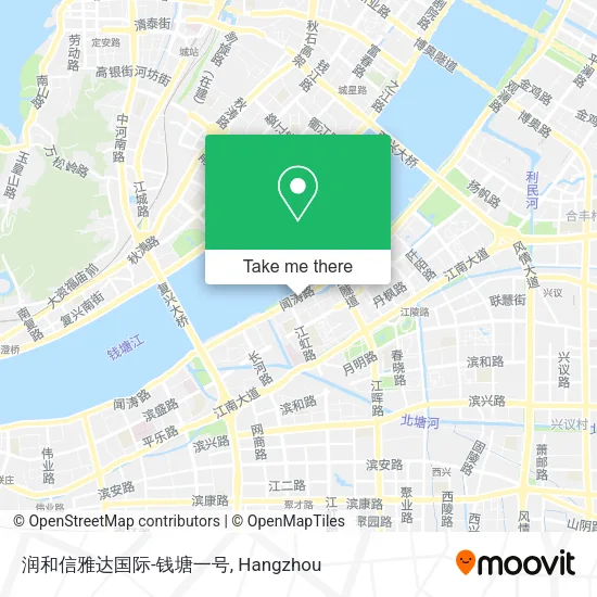 润和信雅达国际-钱塘一号 map