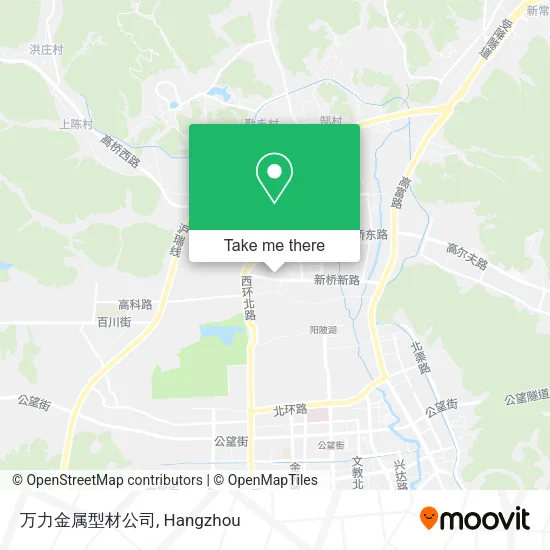 万力金属型材公司 map