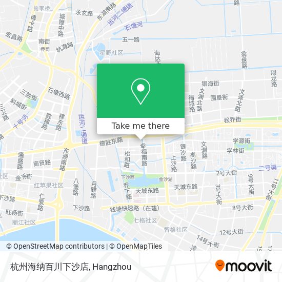 杭州海纳百川下沙店 map