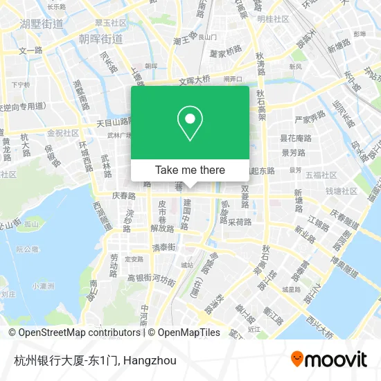 杭州银行大厦-东1门 map