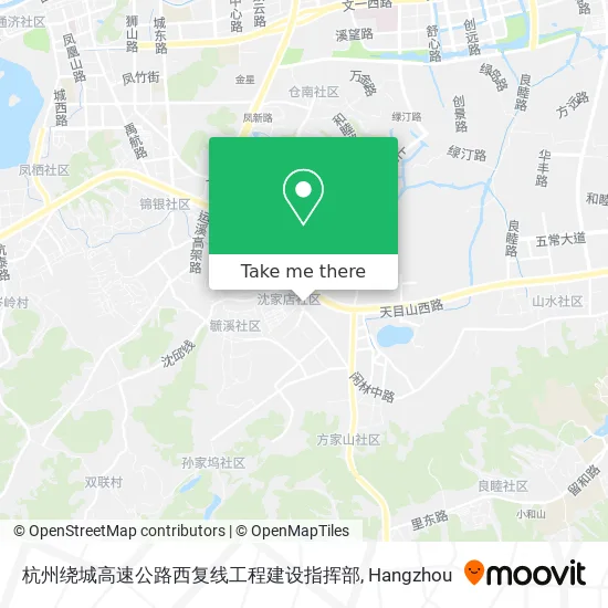 杭州绕城高速公路西复线工程建设指挥部 map