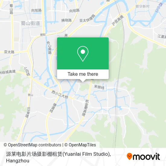 源莱电影片场摄影棚租赁(Yuanlai Film Studio) map