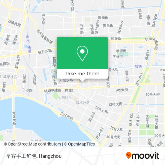 早客手工鲜包 map