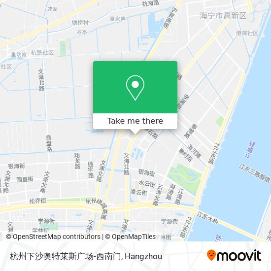 杭州下沙奥特莱斯广场-西南门 map
