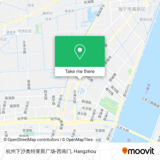 杭州下沙奥特莱斯广场-西南门 map