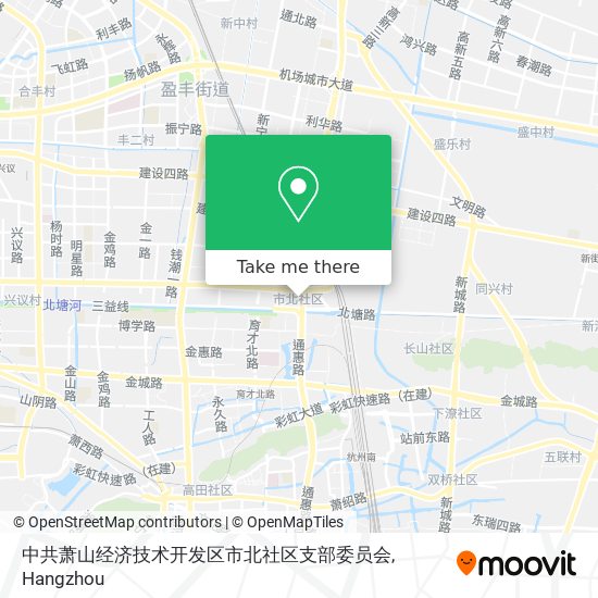 中共萧山经济技术开发区市北社区支部委员会 map