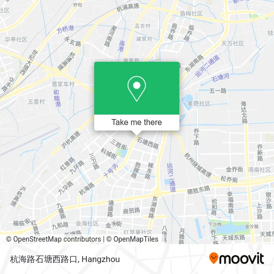 杭海路石塘西路口 map