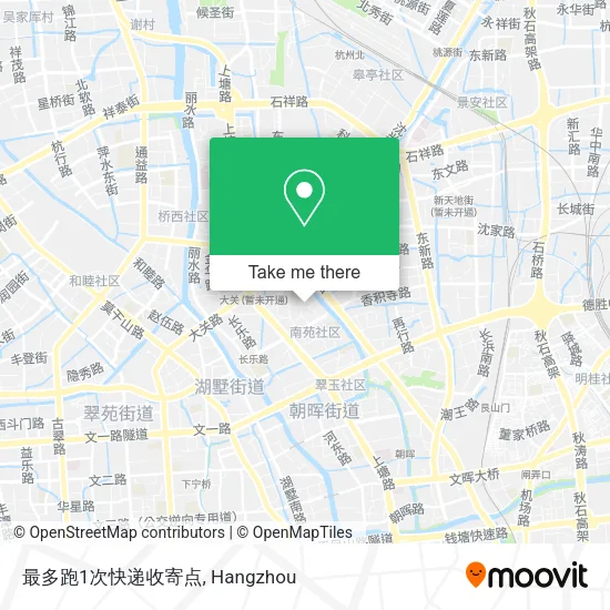 最多跑1次快递收寄点 map