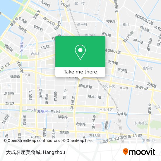 大成名座美食城 map
