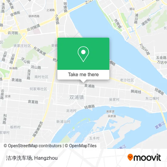 洁净洗车场 map