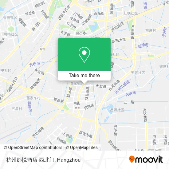 杭州郡悦酒店-西北门 map