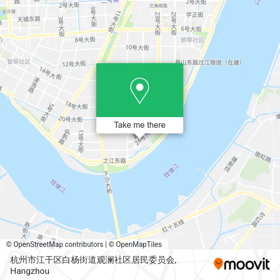 杭州市江干区白杨街道观澜社区居民委员会 map