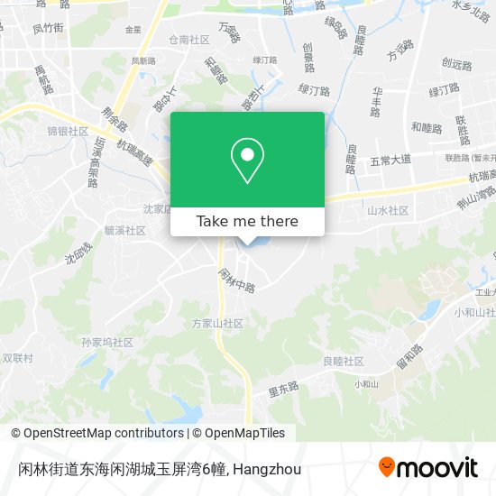 闲林街道东海闲湖城玉屏湾6幢 map