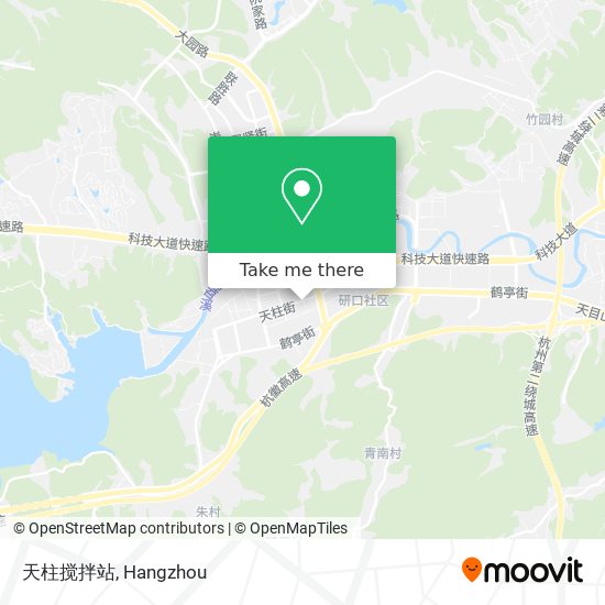 天柱搅拌站 map