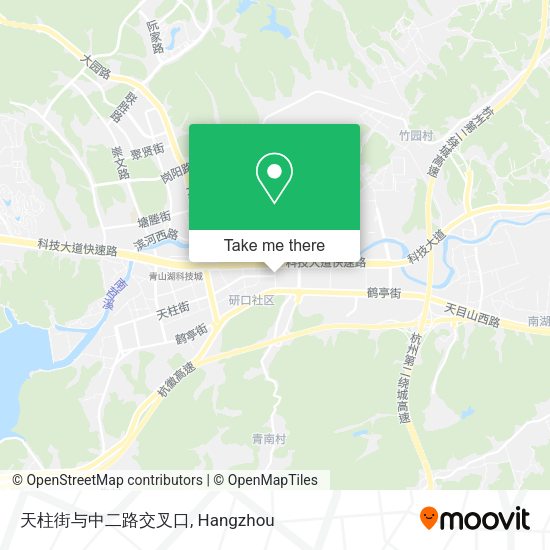 天柱街与中二路交叉口 map