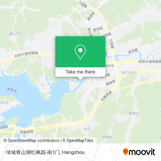 绿城青山湖红枫园-南1门 map