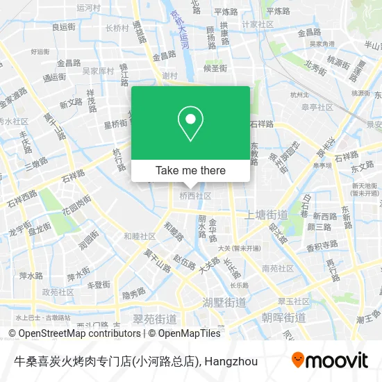 牛桑喜炭火烤肉专门店(小河路总店) map