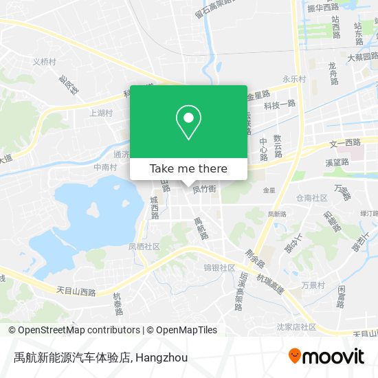 禹航新能源汽车体验店 map