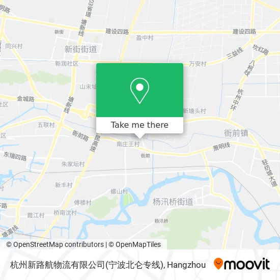杭州新路航物流有限公司(宁波北仑专线) map