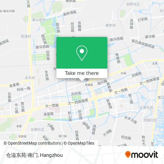仓溢东苑-南门 map