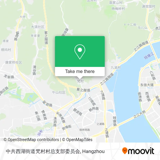 中共西湖街道梵村村总支部委员会 map