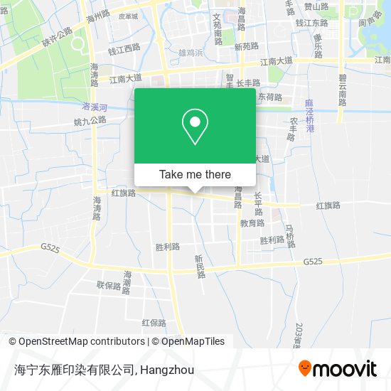 海宁东雁印染有限公司 map