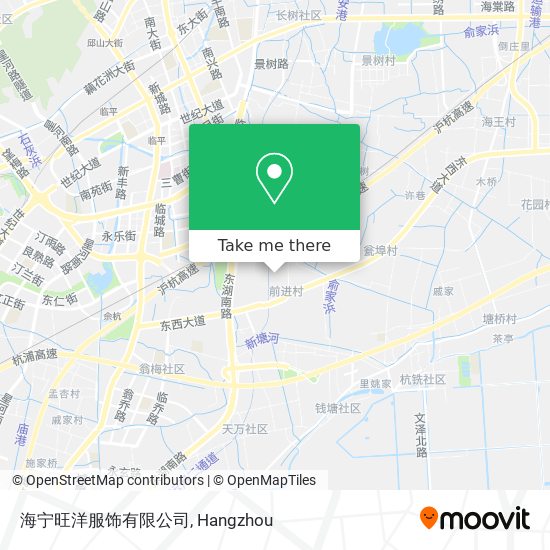 海宁旺洋服饰有限公司 map