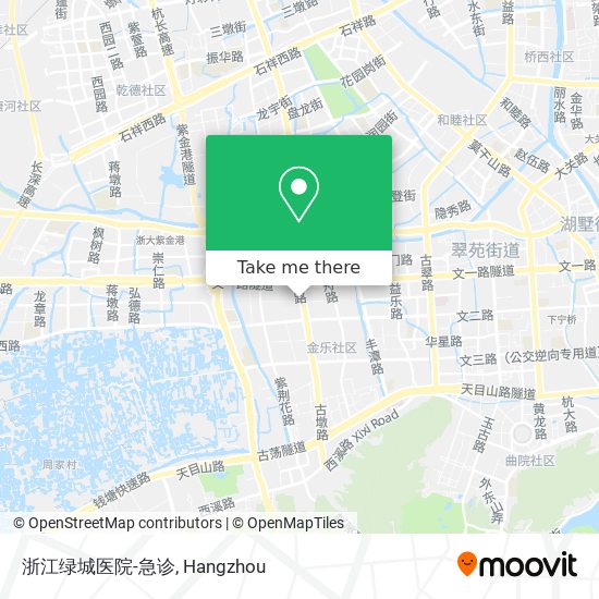 浙江绿城医院-急诊 map