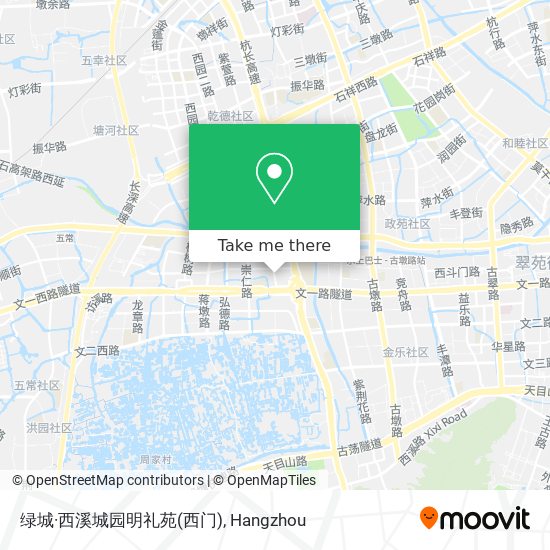 绿城·西溪城园明礼苑(西门) map